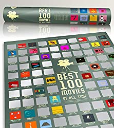 100 movie scratch off poster top