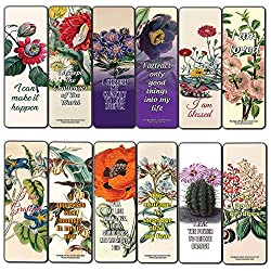 12 pack flower bookmarks