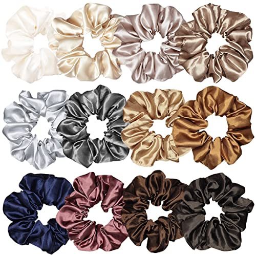 Satin Silk Scrunchies Hair Ties