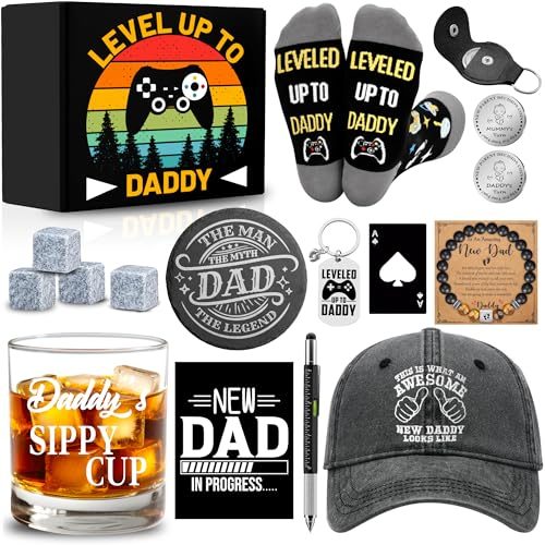 New Dad Whiskey Glass Gift Set