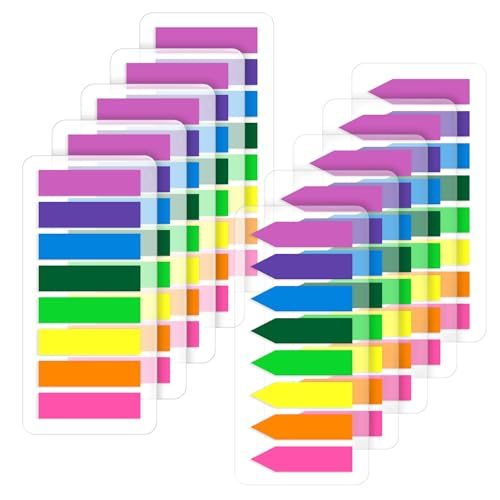 Translucent Bright Sticky Tabs and Arrow Flags