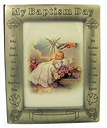 baptism picture frame