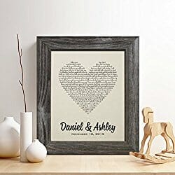 personalized cotton anniversary gift