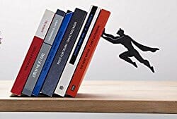 superhero bookshelf end