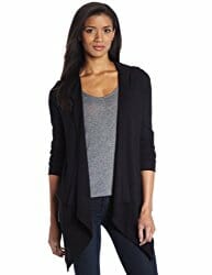 woman wearing a black cardigan