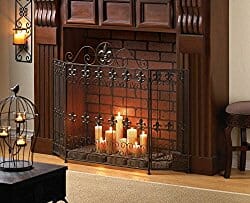 fleur de lys fireplace ornament