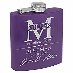 Personalized wedding father of the groom flask