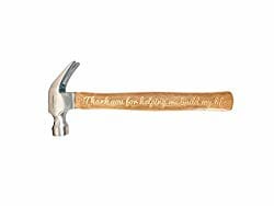Engraved wooden hammer