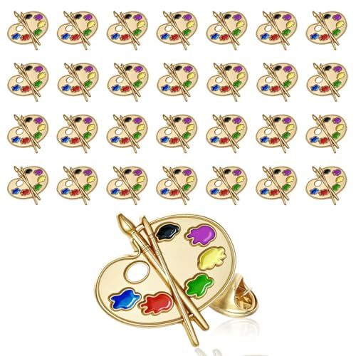 Art Supplies Enamel Pin Set