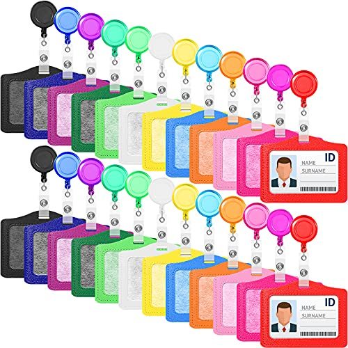 Retractable Badge Reels Multicolor Set