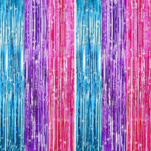 Blue Pink Purple Party Streamers
