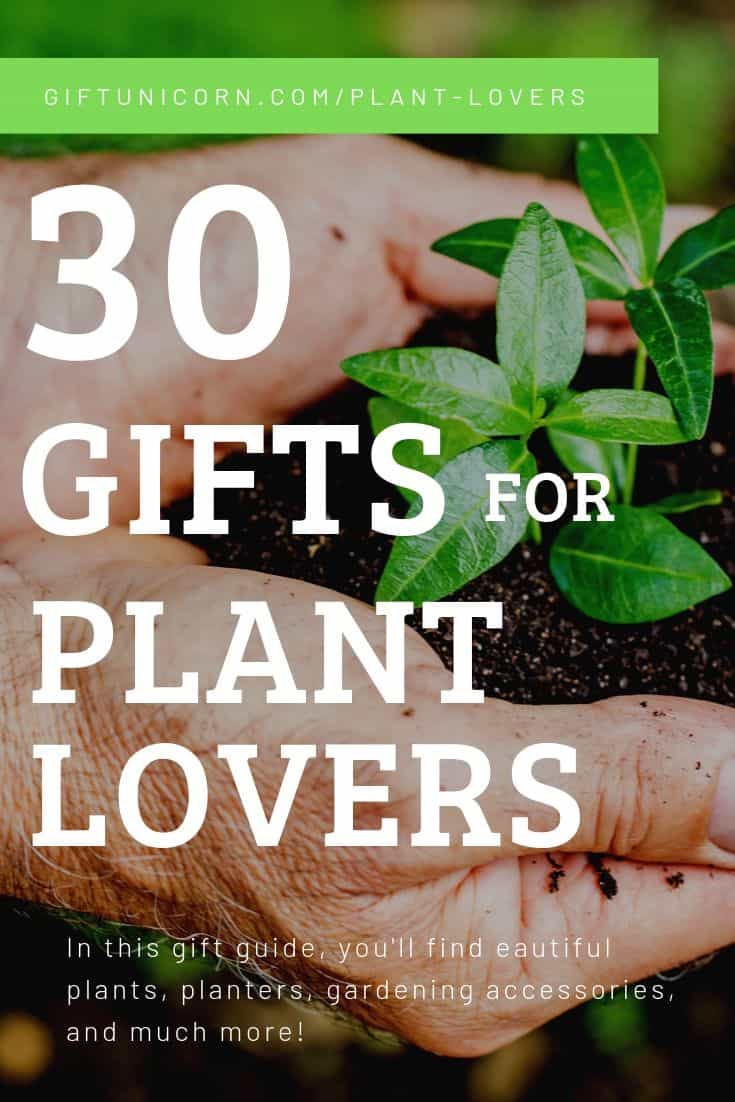 30 Gifts for plant lovers pin image