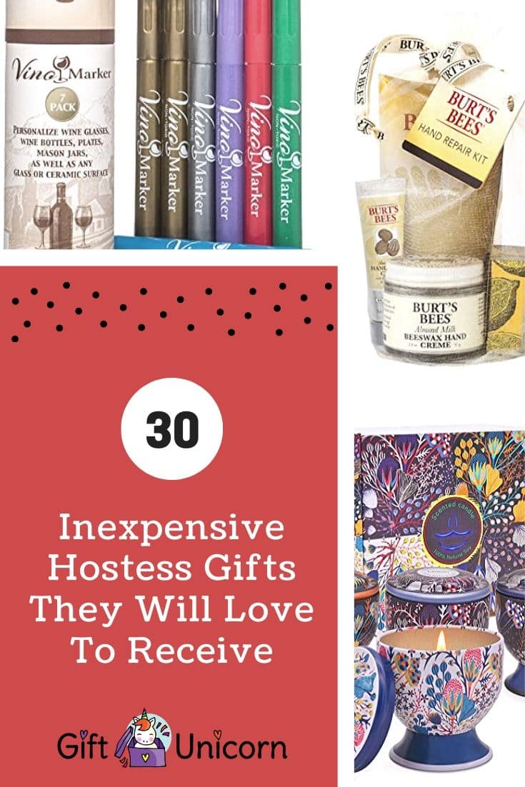30 inexpensive hostess gifts pin image