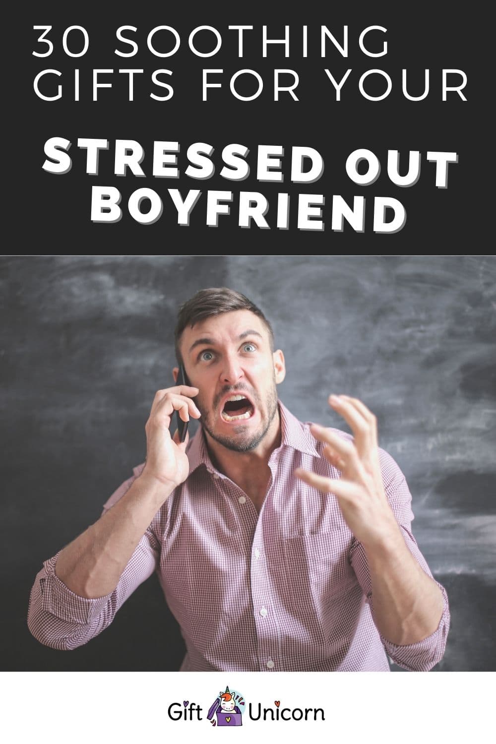 30 presents for your stressed out boyfriend pin image