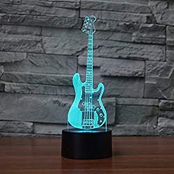 3D bass guitar led color lamp