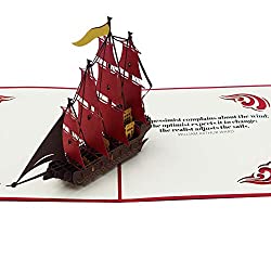 3D boat card with quote