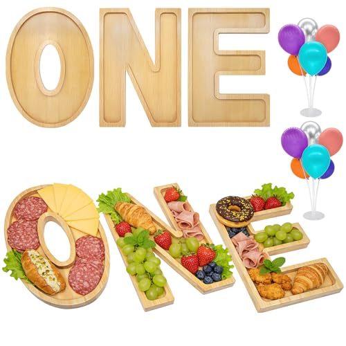 Fillable Letter Charcuterie Board Set