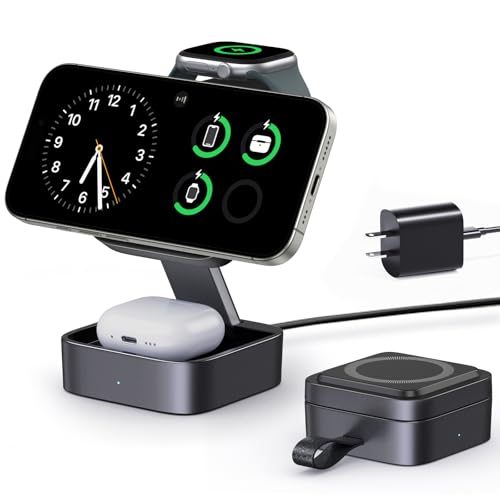 3-in-1 Magnetic Foldable Wireless Charging Station