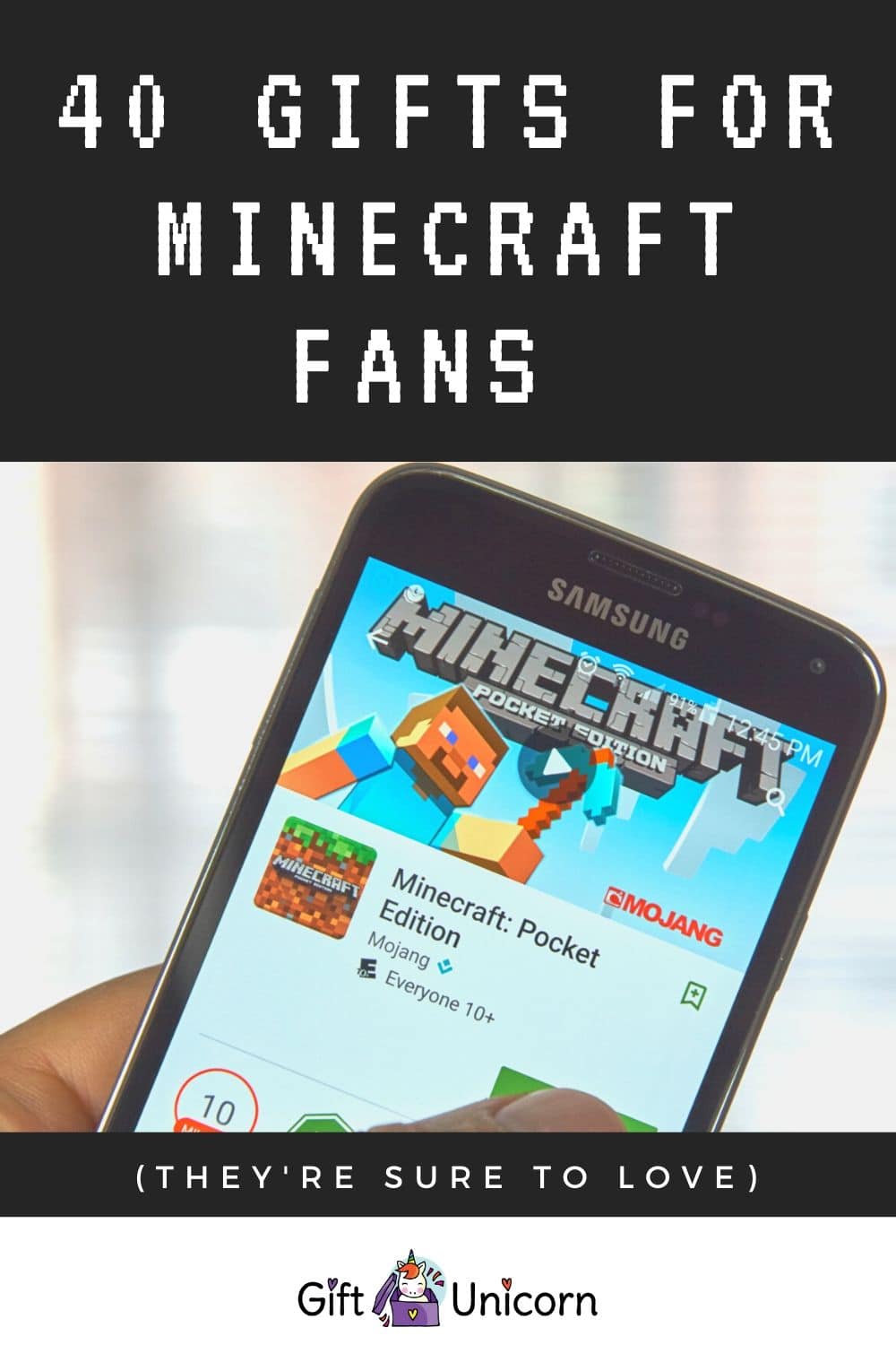 40 gifts for minecraft fans pinterest pin image