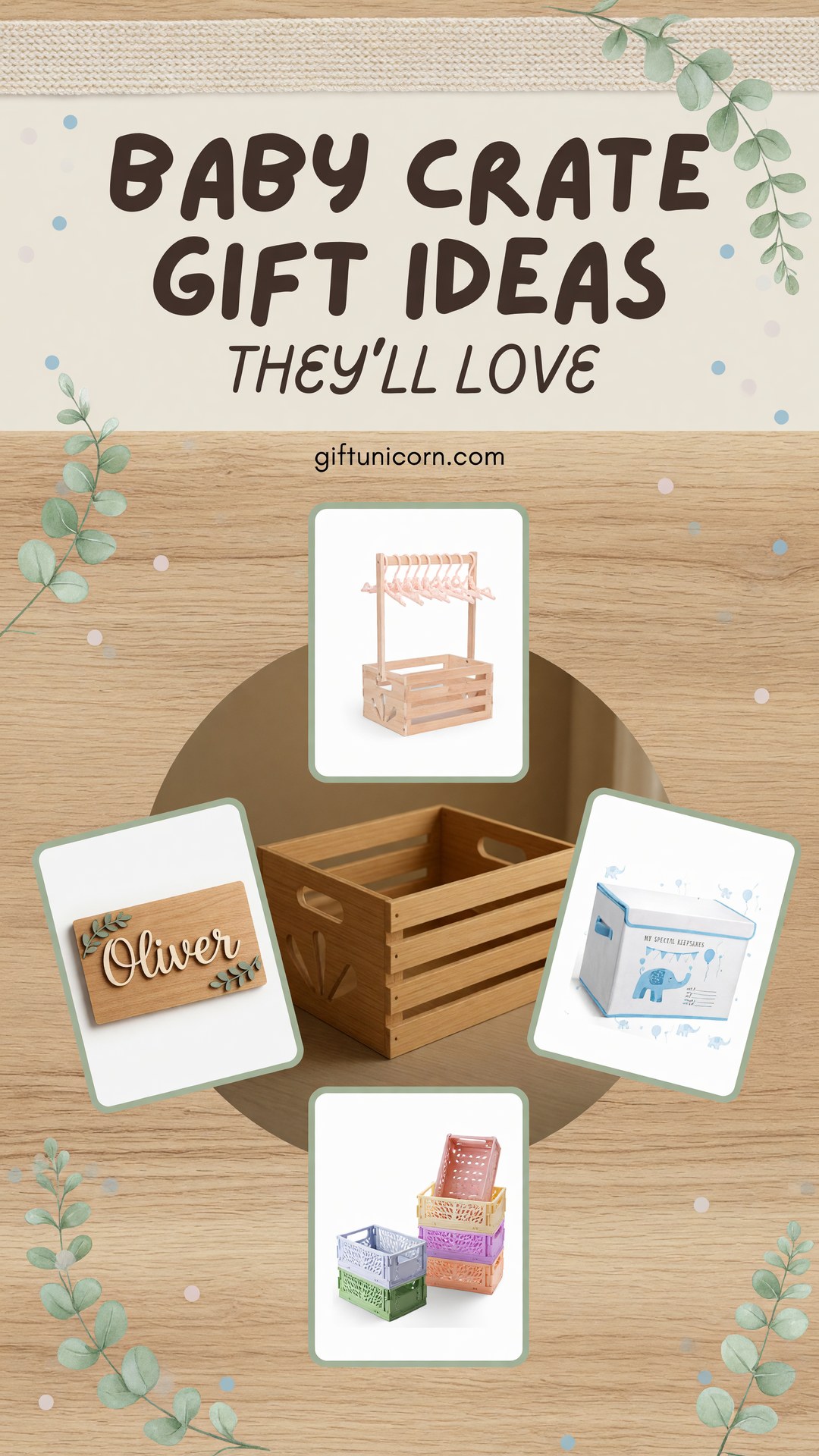 55 Best Baby Crate Gift Ideas for New Parents - pinterest pin image
