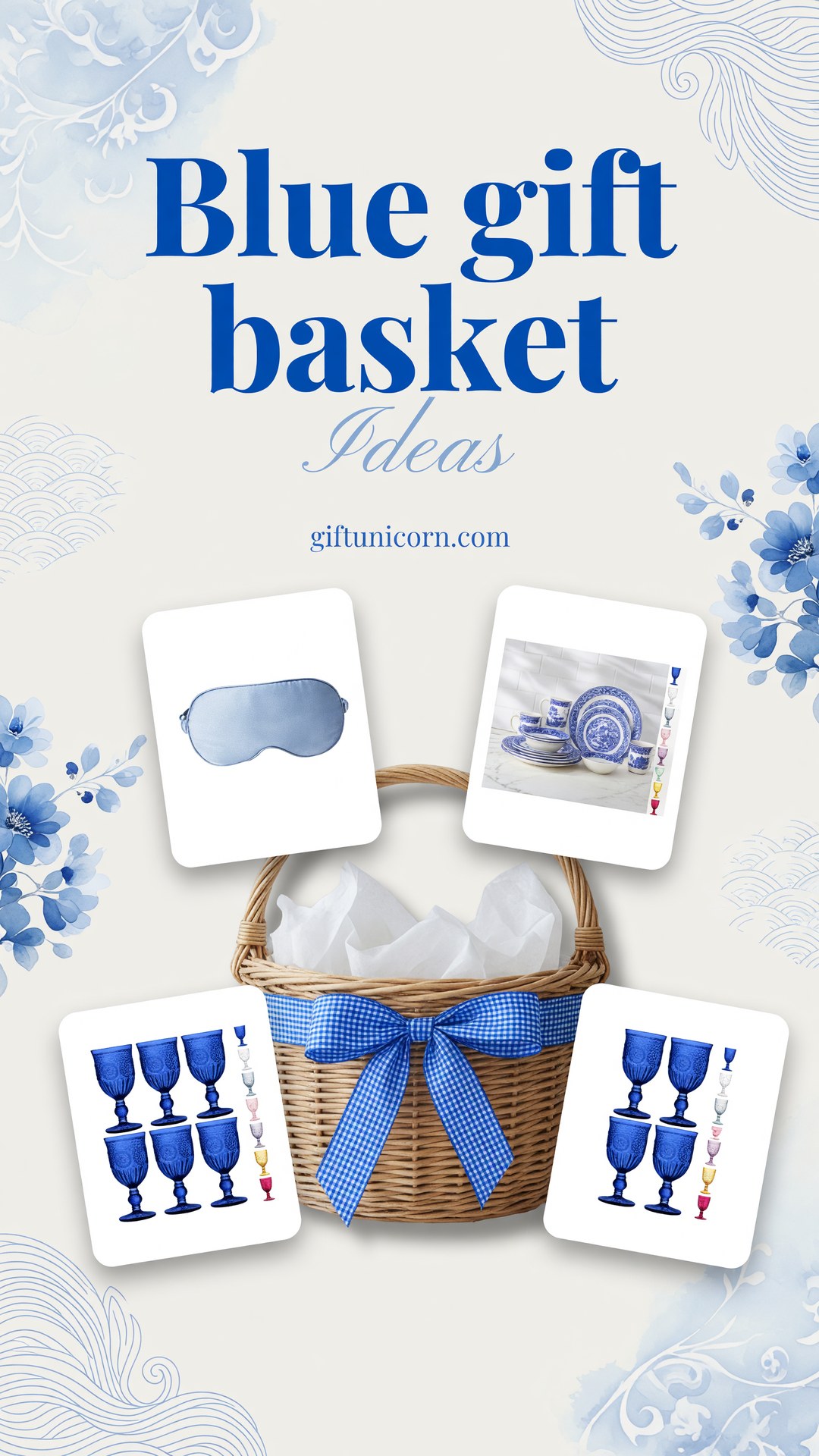 55 Best Blue Gift Basket Ideas They’ll Adore - pinterest pin image