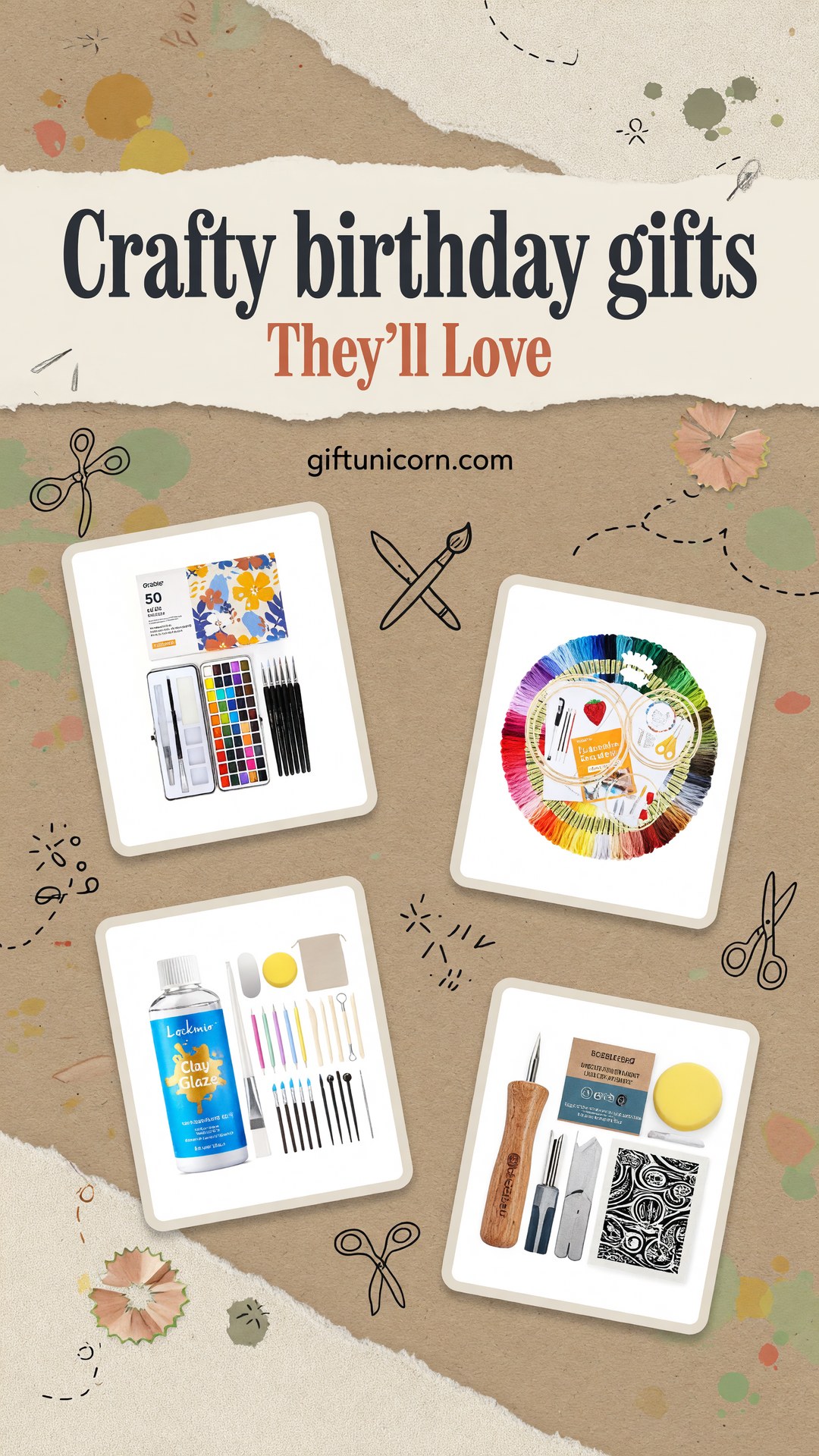 55 Best Crafty Birthday Gifts for Creative Souls - pinterest pin image