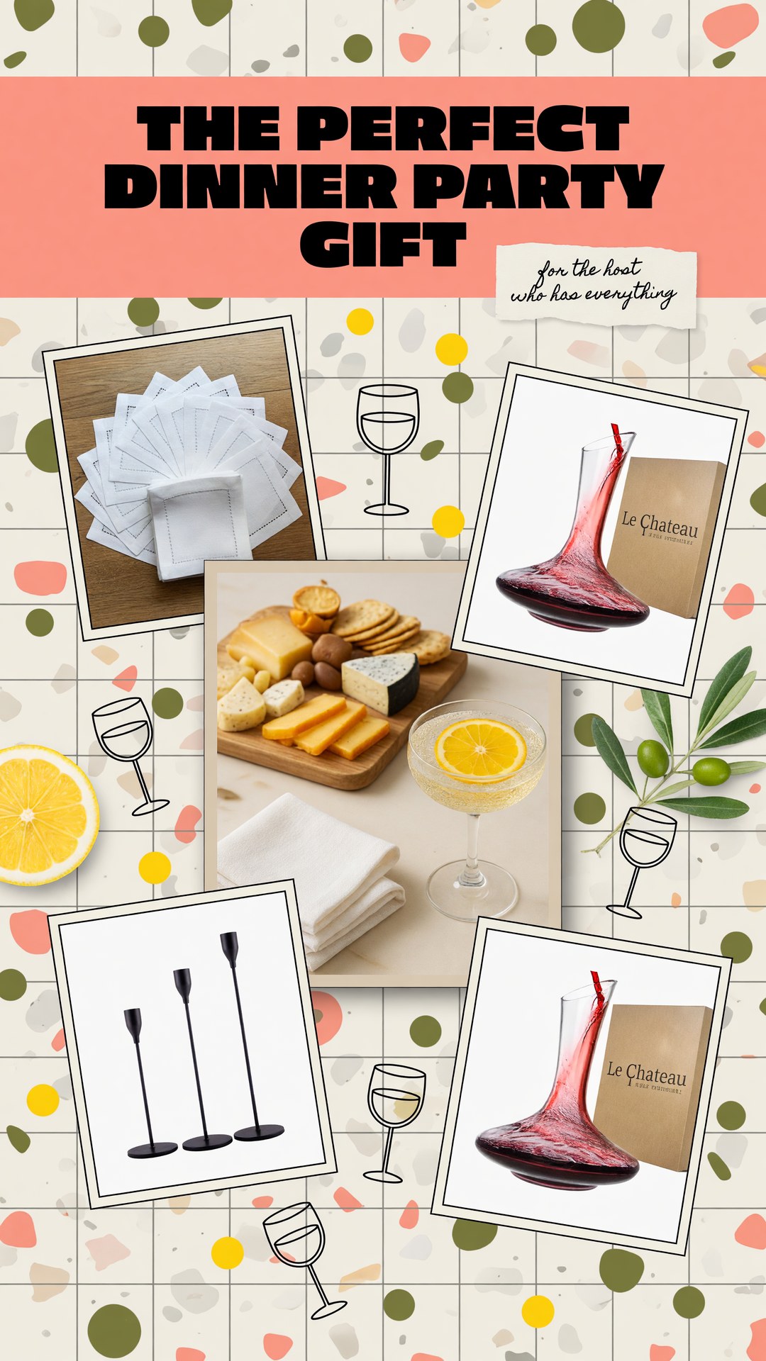 55 Best Dinner Party Gifts for Any Host You Love - pinterest pin image