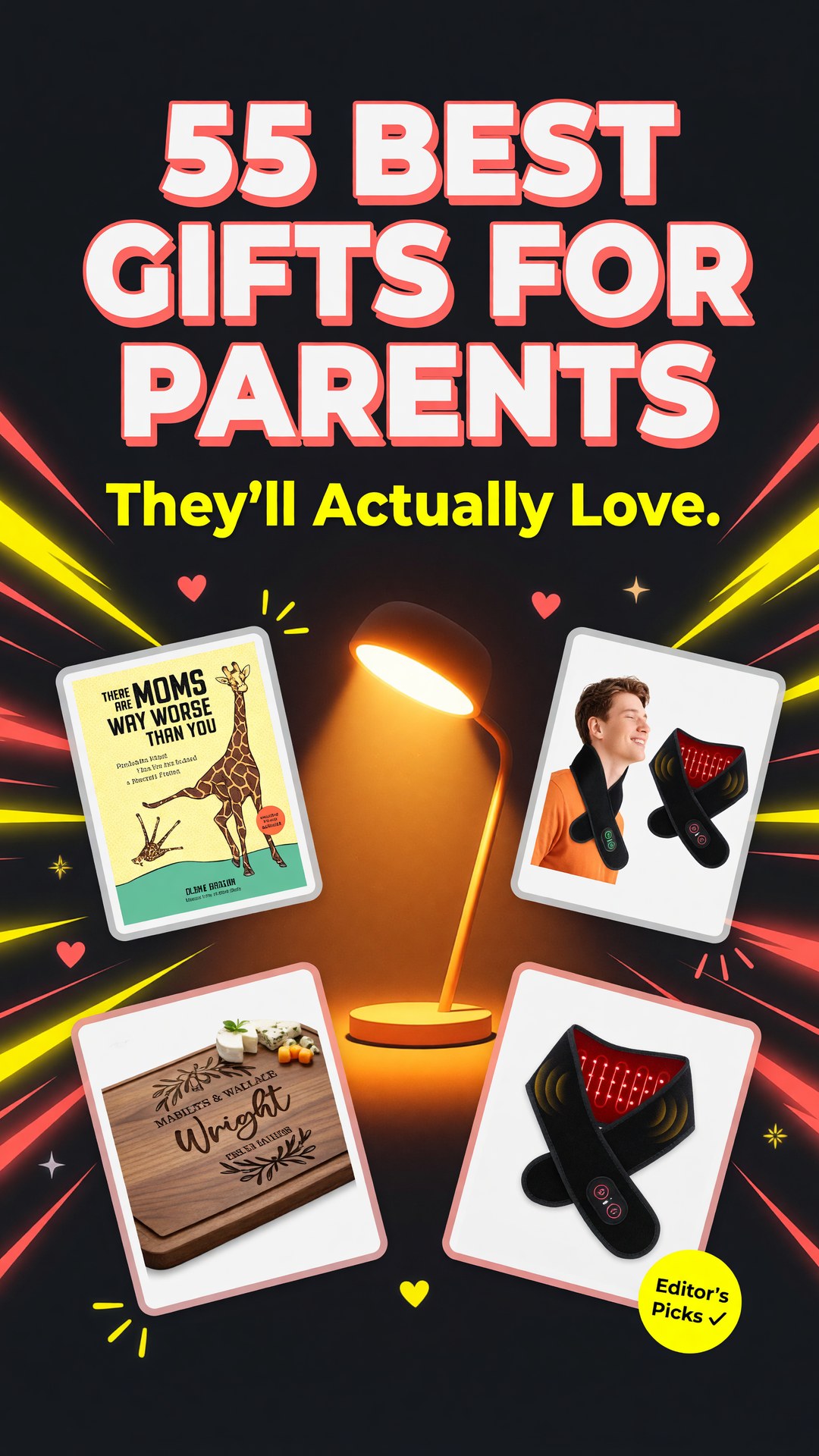 55 Best Gift Ideas for Parents They’ll Actually Love - pinterest pin image