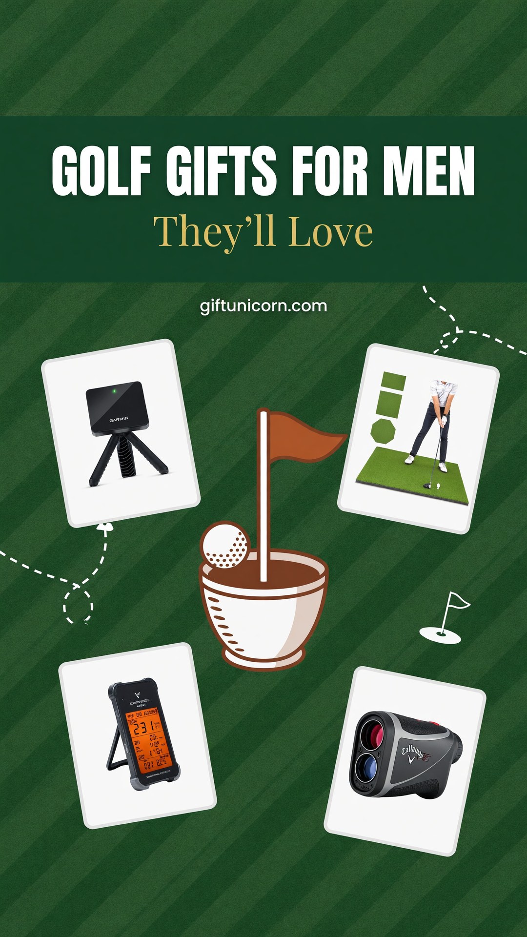 55 Best Golf Gifts for Men He’ll Actually Use - pinterest pin image