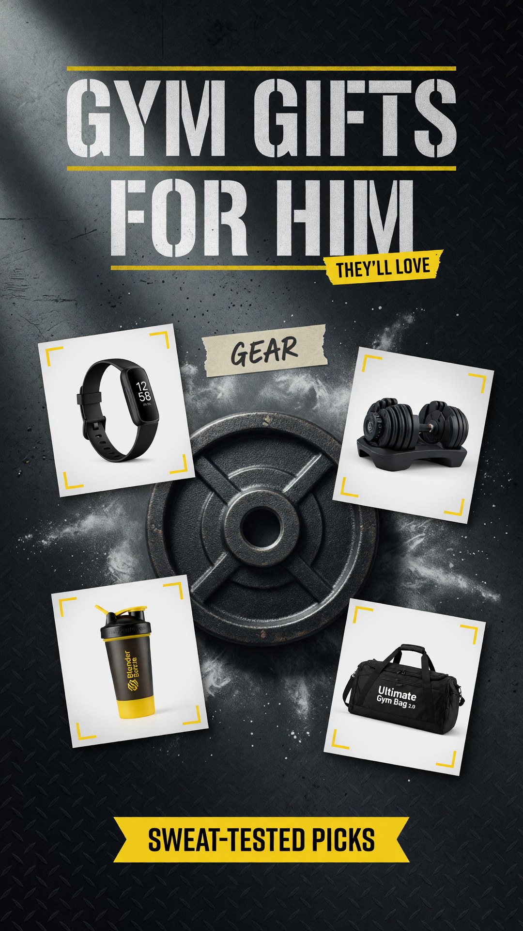 55 Best Gym Gifts for Him He’ll Actually Use - pinterest pin image