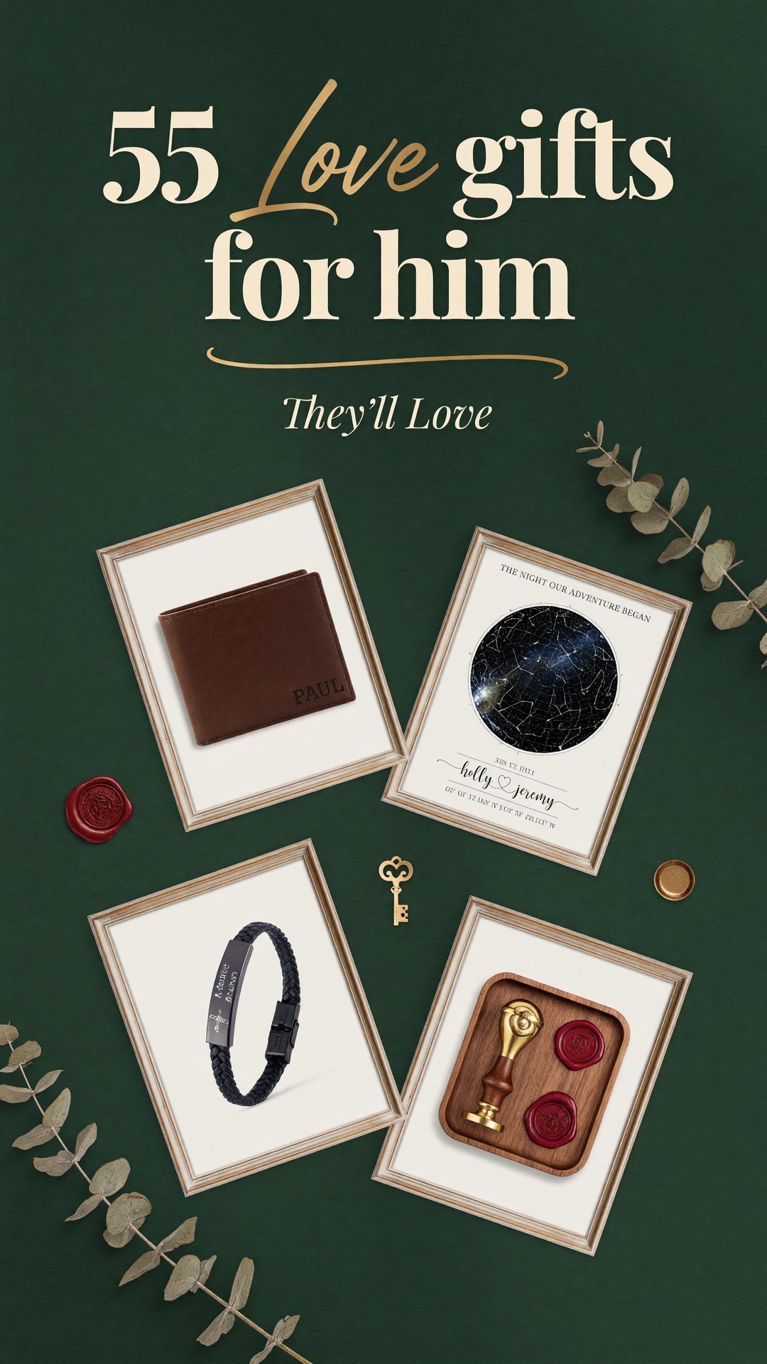 55 Best Love Gifts for Him He’ll Actually Adore - pinterest pin image