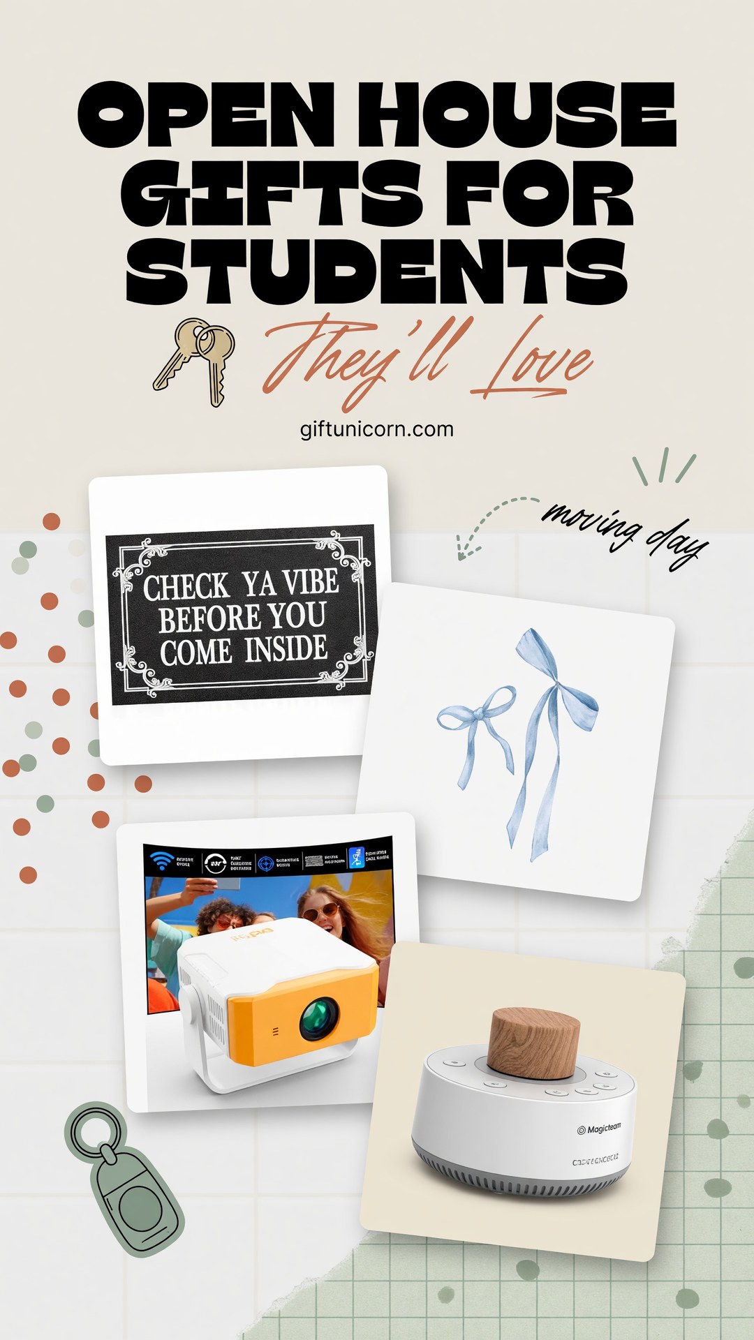 55 Best Open House Gifts for Students - pinterest pin image