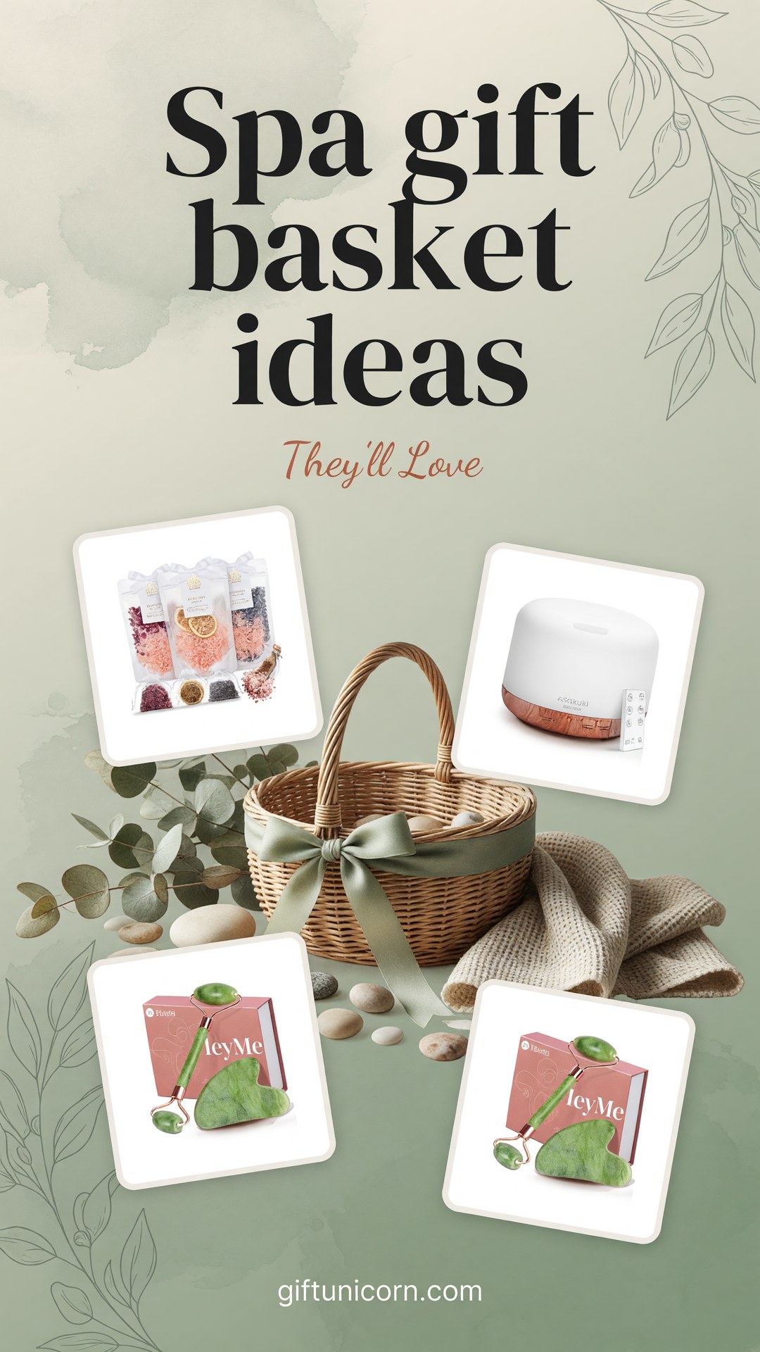 55 Best Spa Gift Basket Ideas She’ll Absolutely Love - pinterest pin image