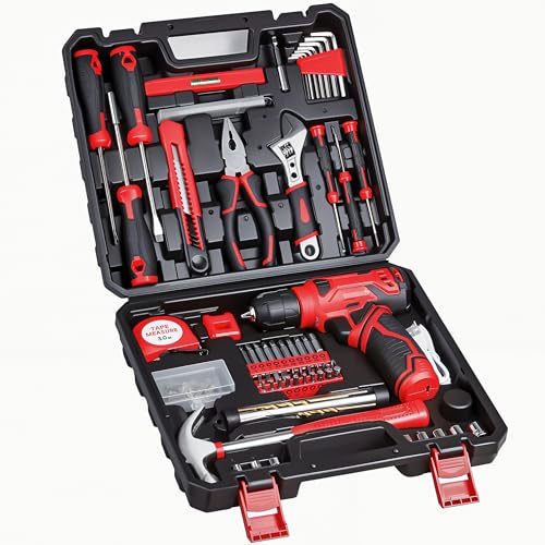 8V Cordless Drill Home Tool Set
