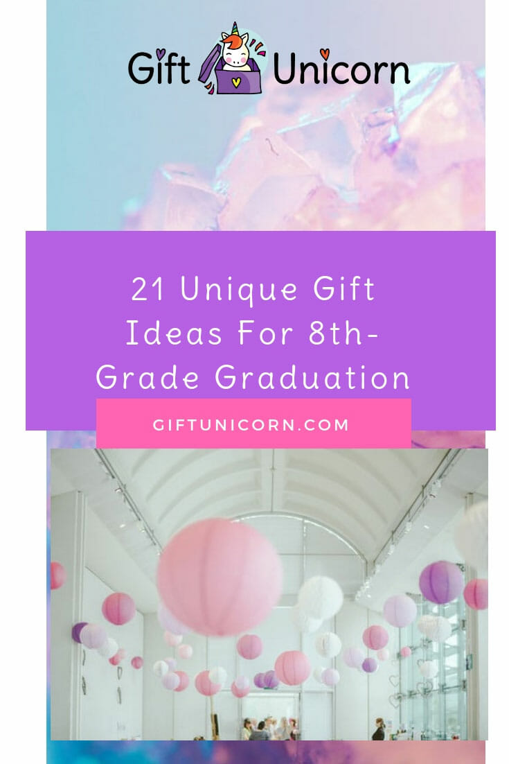 8th grade graduation gift ideas pin image