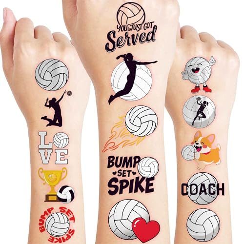 Volleyball Temporary Tattoos