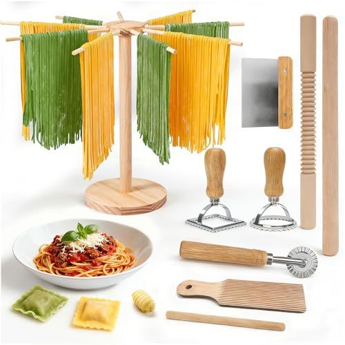 Pasta Making Tools Set with Drying Rack