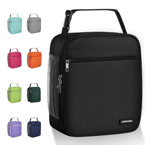 AYEANY Insulated Lunch Bag - Large Capacity Cooler (Black)