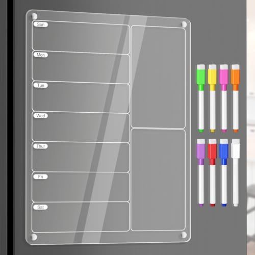 Acrylic Meal Planner Menu Board