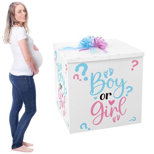 AmazingSpark Giant Gender Reveal Gift Box