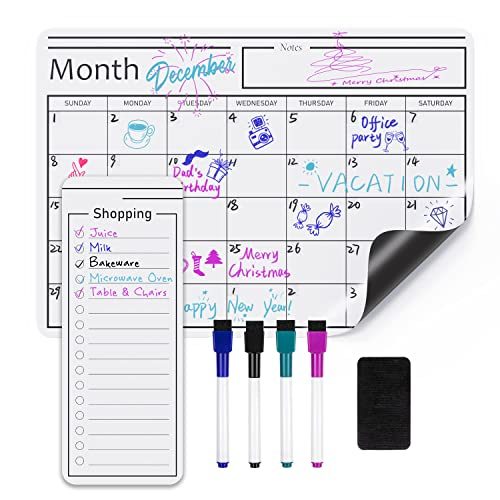 Amazon Basics Magnetic Dry Erase Calendar