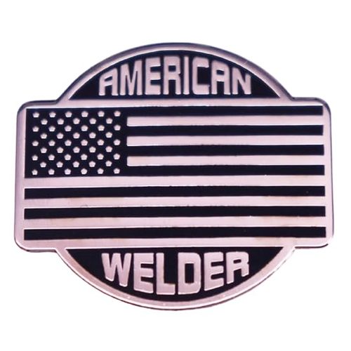 American Welder Enamel Pin Badge