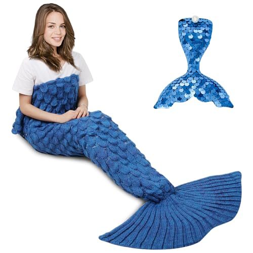 AmyHomie Mermaid Tail Blanket