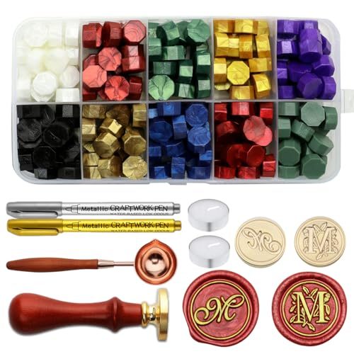Andotopee Letter Wax Seal Stamp Kit
