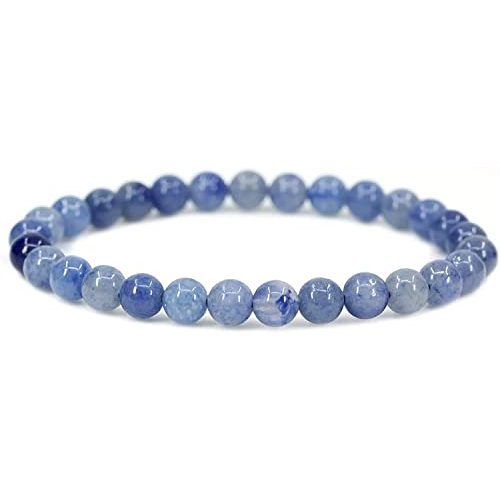 Angelstones Blue Aventurine Stretch Bracelet