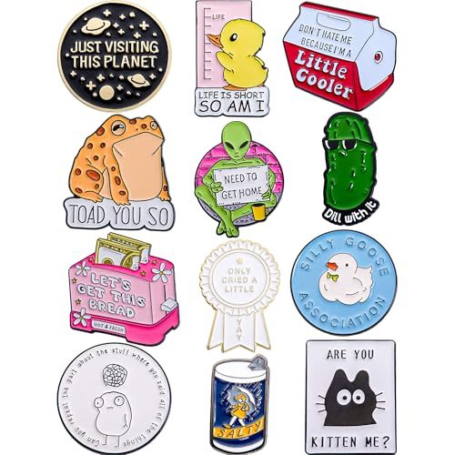 Anjulery Funny Enamel Pins Set