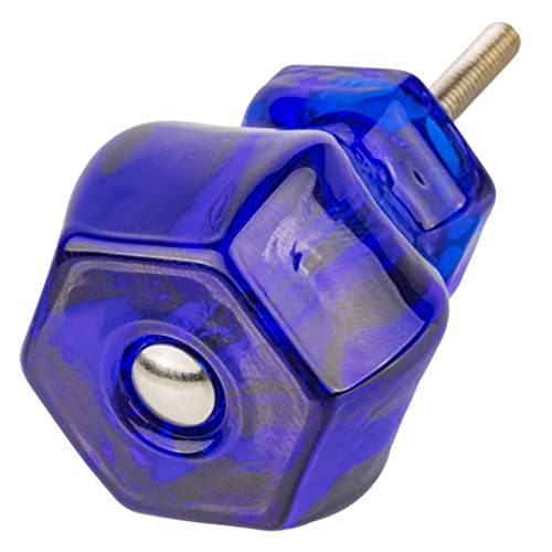 Cobalt Blue Glass Drawer Knob