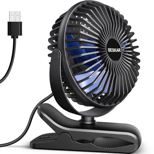 BESKAR USB Clip-On Fan