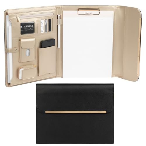 BLU MONACO Vegan Leather Portfolio Binder