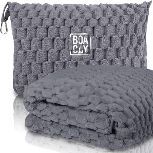 BOACAY Packable Travel Blanket